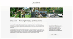 Desktop Screenshot of crocfarm.com.au