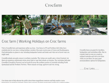 Tablet Screenshot of crocfarm.com.au